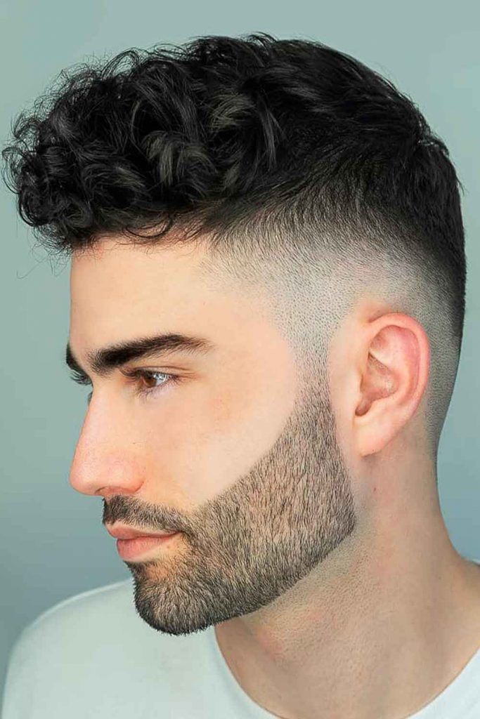 Curly Hair Fade #curlyhairmen #curlyhairstylesformen #menwithcurlyhair