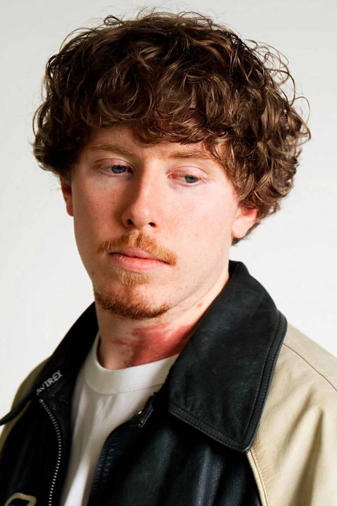 Curly Bowl Cut #curlyhairmen #curlyhairstylesformen #hairstylesforcurlyhairmen