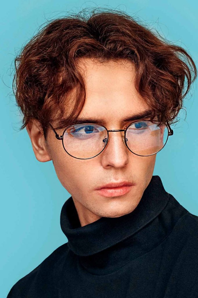 Curly Hair Middle Part#curlyhairmen #curlyhairstylesformen #menwithcurlyhair