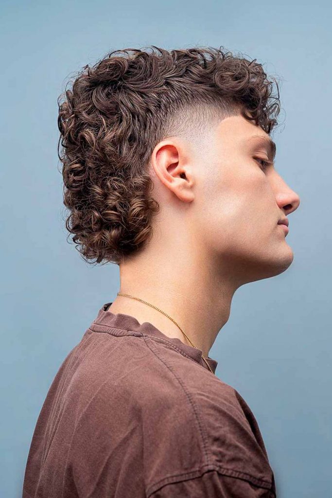 Curly Mullet #curlyhairmen #curlyhairstylesformen #menwithcurlyhair