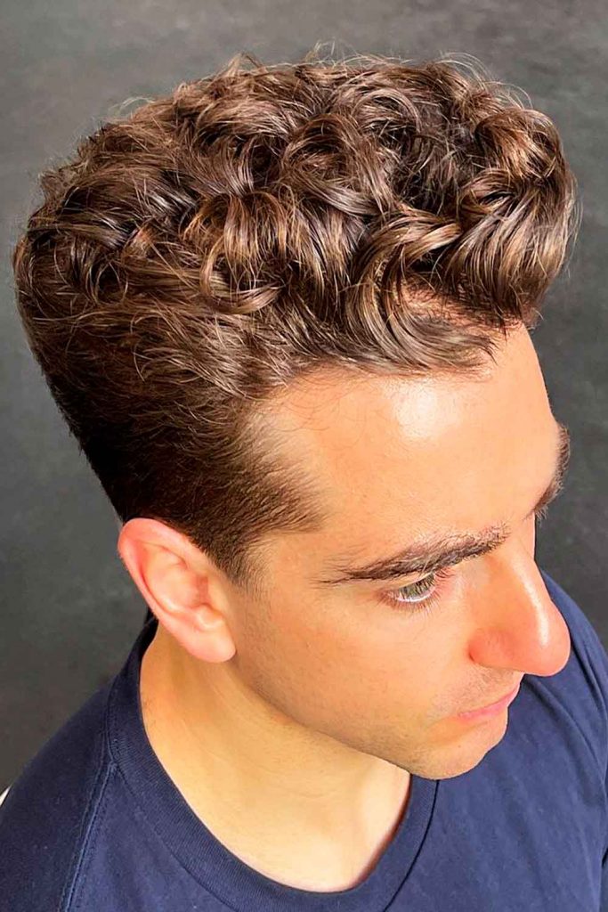 Slick Back Curly Hair #curlyhairmen #curlyhairstylesformen #menwithcurlyhair