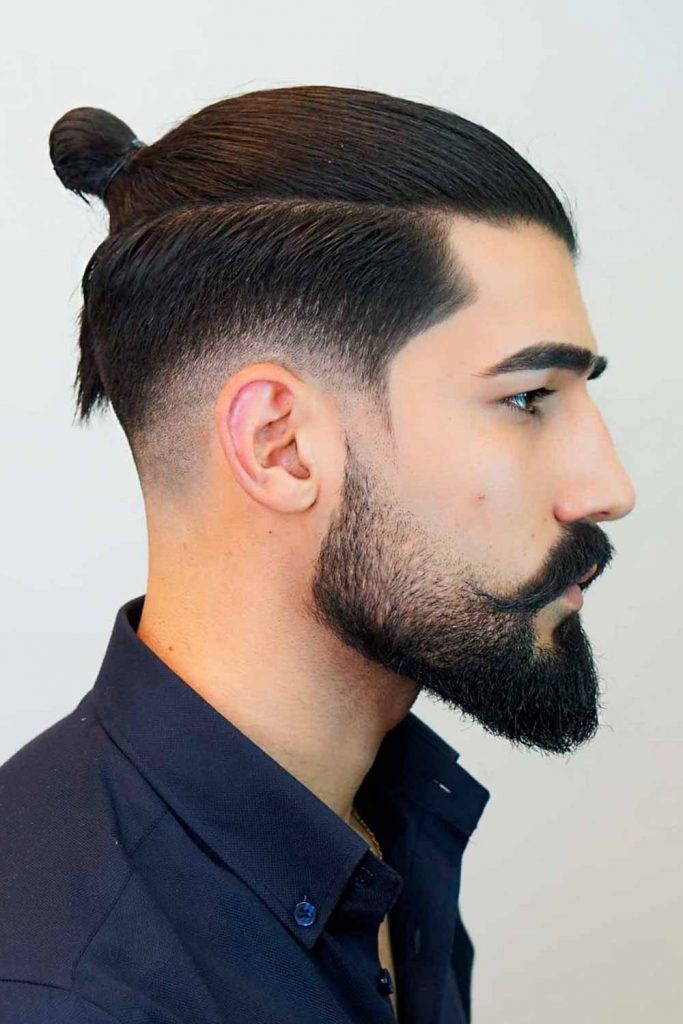Low Fade Top Knot