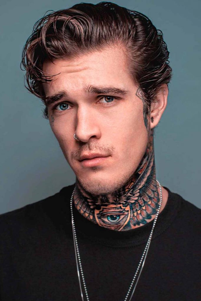 Formal Slick Back Medium Hair