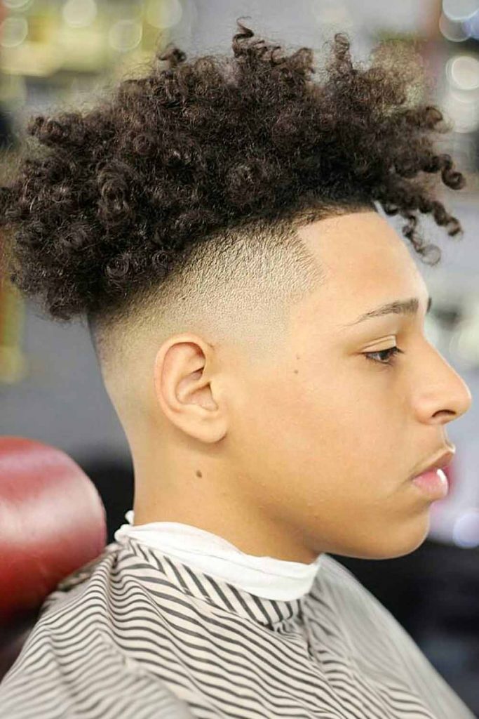 Undercut Curly Top Haircut #blackboyshaircuts #blackboyshair #blackboyscut #boyshaircuts