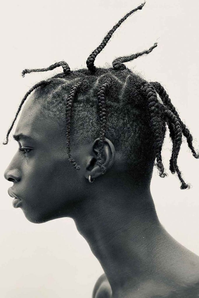 Box Braids And Undercut #blackmenshaircuts #blackmenhairstyles #blackmenhair