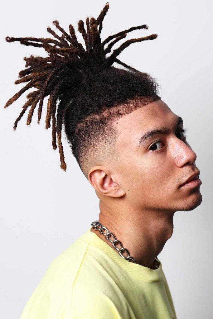 Drop Fade Dreads #blackmenshaircuts #blackmenhairstyles #blackmenhair