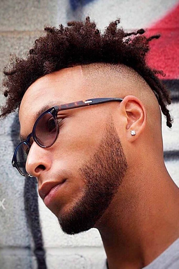 Undercut Black Man Hair Style With Twist #blackmenhaircuts #blackmenhairstyles #afrohaircuts #haircutsforblackmen