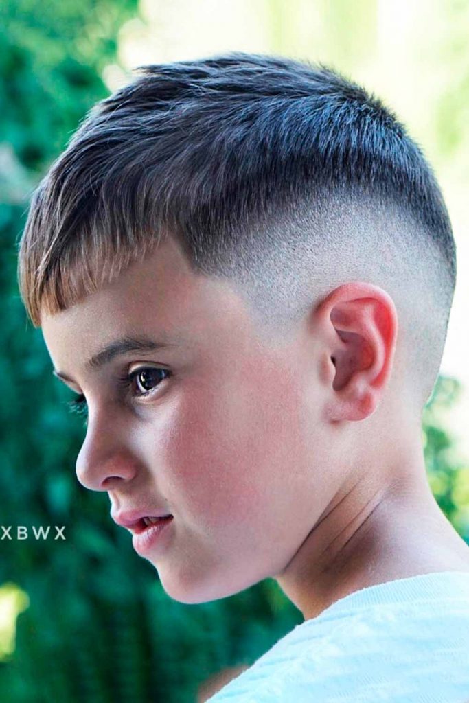 Boys Crew Cut With Shaved Sides #boyshaircuts #boyshairstyles #haircutsforboys #hairstylesforboys