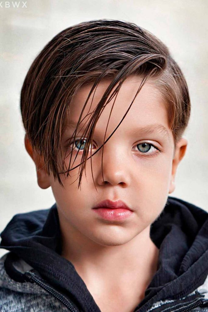 Long Hairstyles For Boys With Bangs And Parting #boyshaircuts #kidshaircut #boyhaircuts