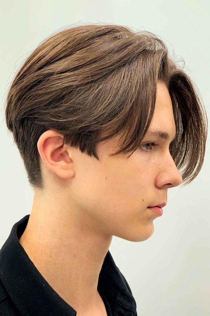 Curtained Bang #boyshaircuts #boyshairstyles #haircutsforboys #hairstylesforboys