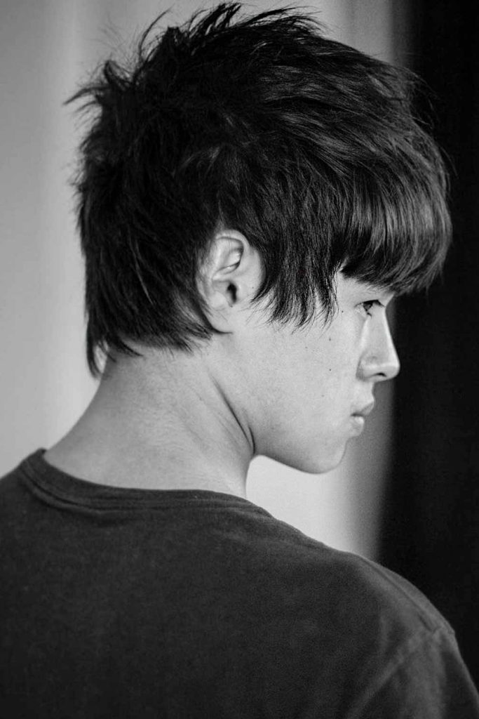 Medium Length Layered Boy Cut #boyshaircuts #boyshairstyles #haircutsforboys #hairstylesforboys