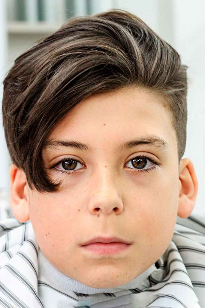 Ear Length Bang #boyslonghaircuts #longhaircutsforboys #boyslonghairstyles