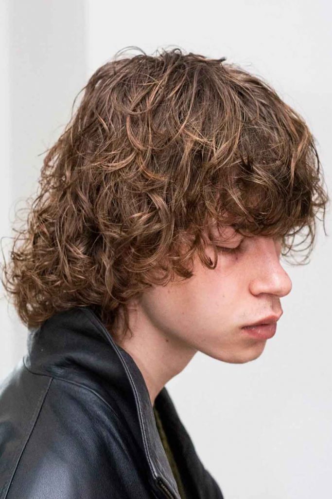 Curly Bob With Fringe #boyslonghaircuts #longhaircutsforboys #boyswithlonghair