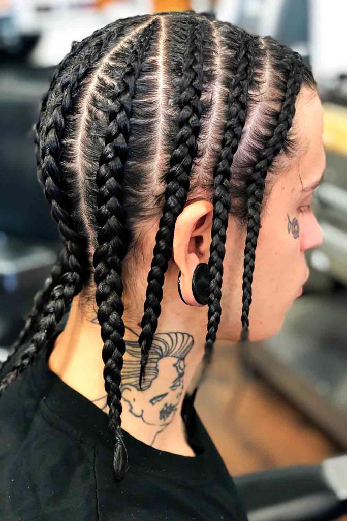 Pop SMoke Braids Whitev Men #braidsformen #manbraid #mensbraids