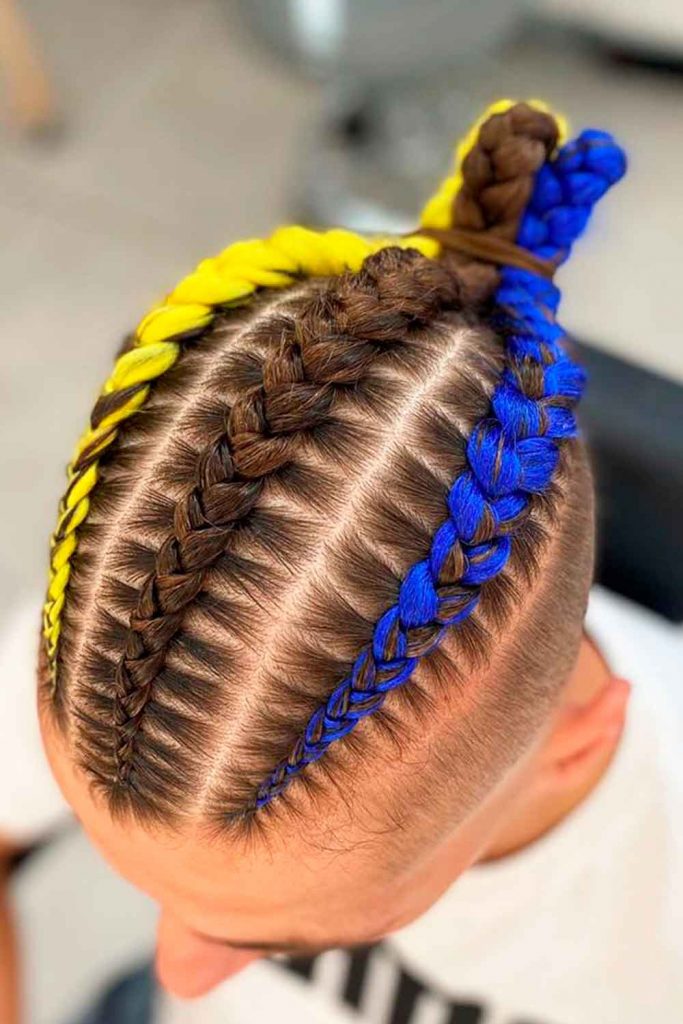 Three Braids #braidsformen #mensbraids #manbraid