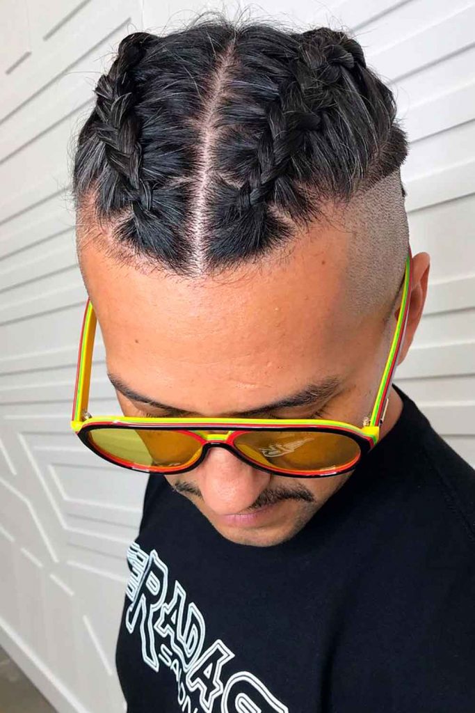 Two Braids For Men #braidsformen #mensbraids #manbraid