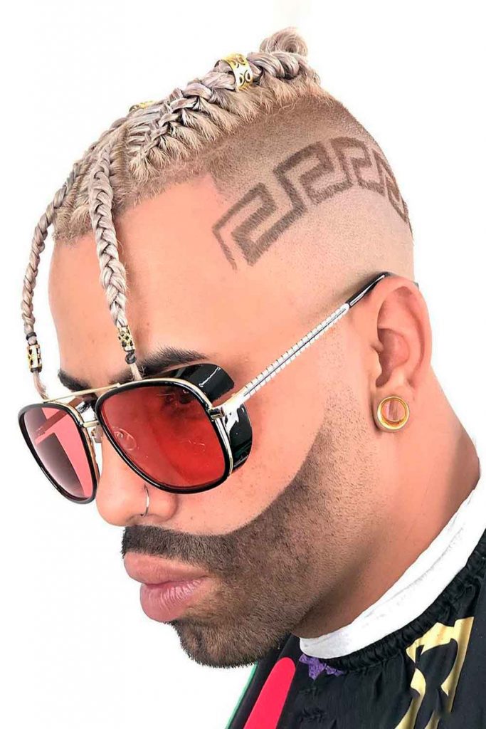 Braids With Undercut Design #braidsformen #manbraid #mensbraids