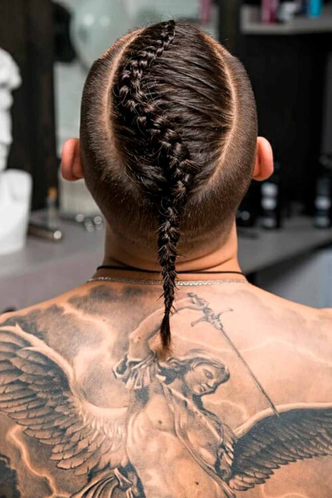 French Braid Men #braidsformen #manbraid #mensbraids