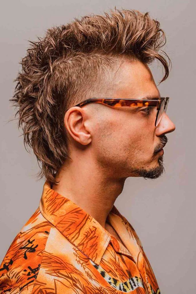 Faux Hawk Fade #burstfademullet #burstfade #mulletfade #mullet #mullethaircut