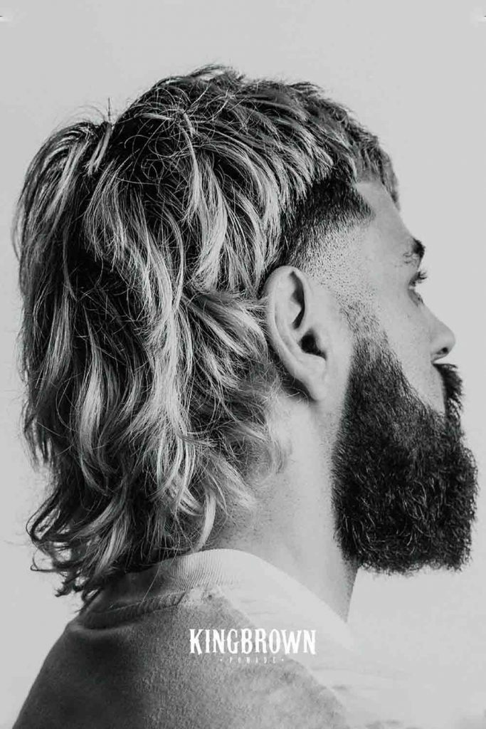 Burst Fade Long Hair #burstfademullet #burstfade #mulletfade #mullet #mullethaircut