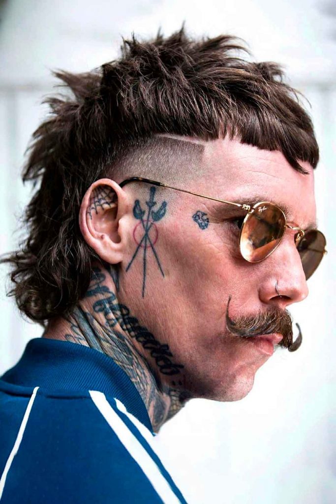 Shaggy Burst Fade Mullet #burstfademullet #burstfade #mulletfade #mullet #mullethaircut