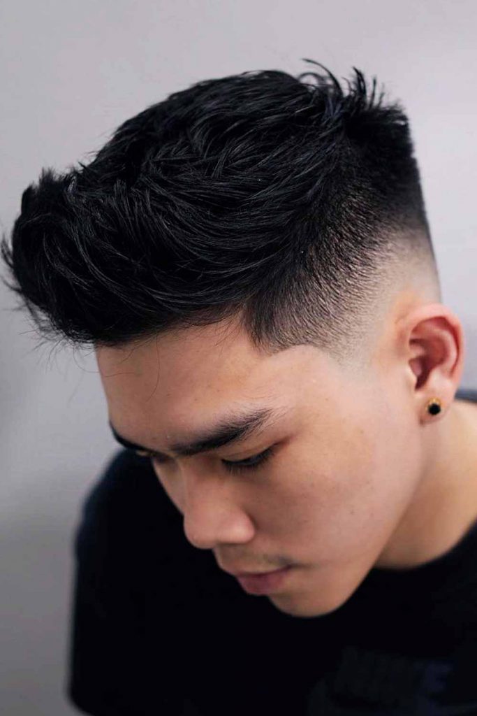 Undercut Burst Fade Straight Hair Faux hawk #burstfade #burstfadehaircut #fade #fadehaircut