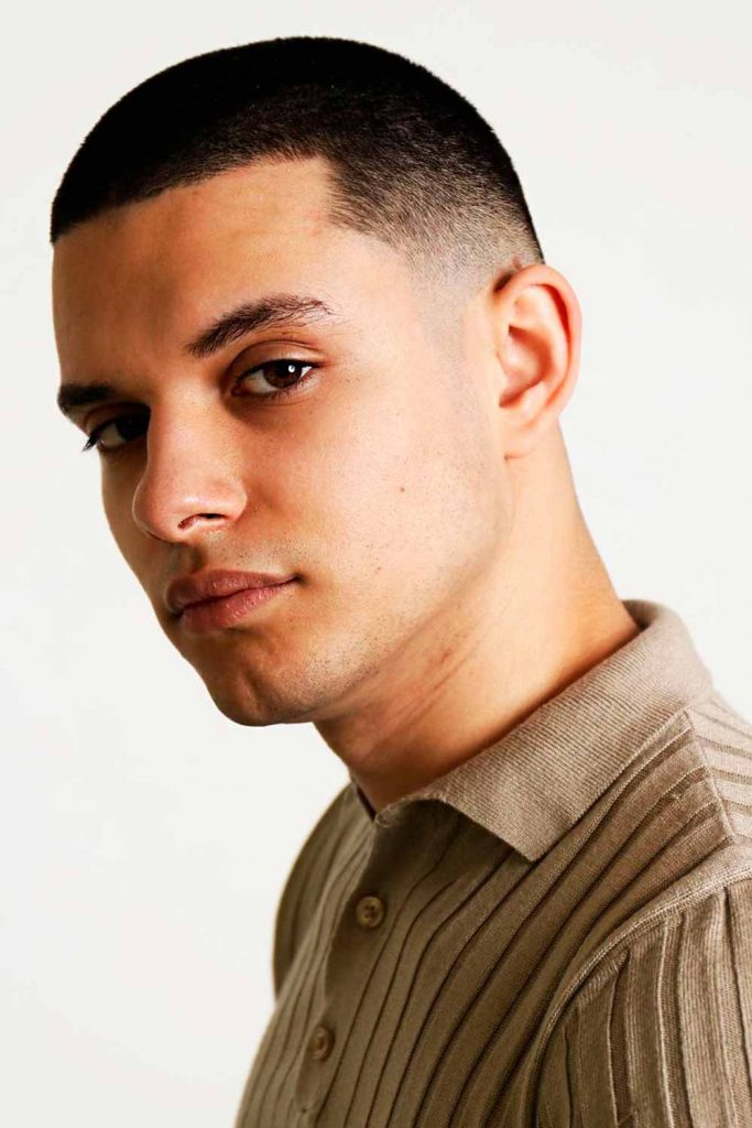 Taper Fade Buzz Cut #buzzcut #buzzcuts #buzzcutmen #shorthaircutsformen