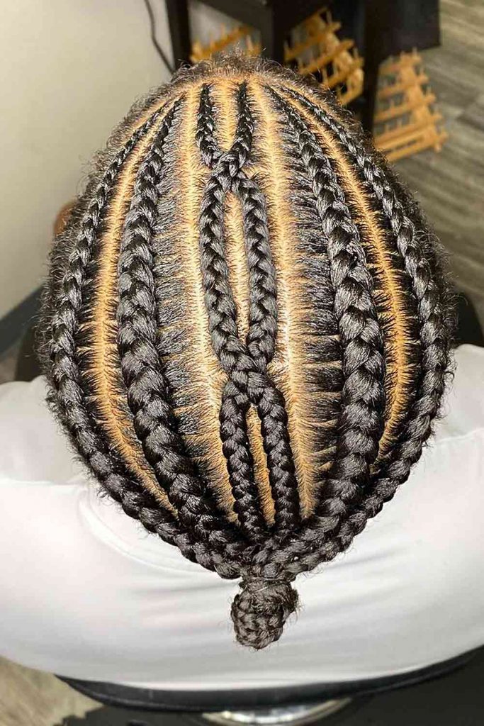 Criss Cross #cornrowsmen #cornrowsbraids