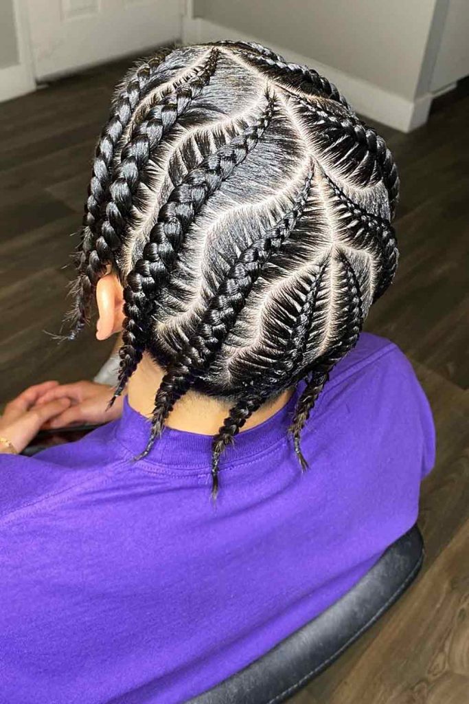 Big Cornrow Braid Styles #cornrowsmen #cornrowsbraids