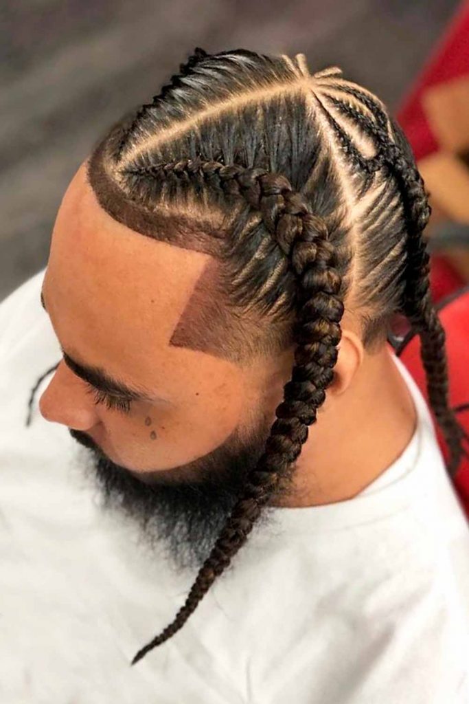 Side Cornrows #cornrows #cornrowsmen #braidsformen #manbraid 