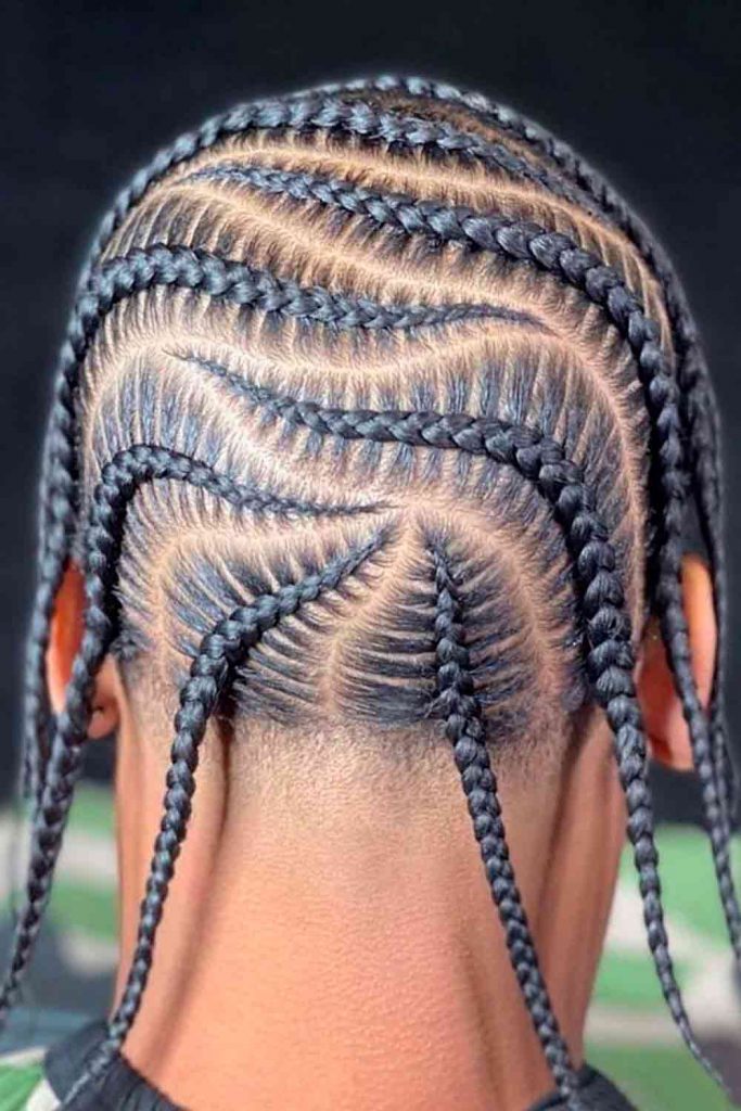 Small Cornrows Style #cornrows #conrowsmen #cornrowbraids