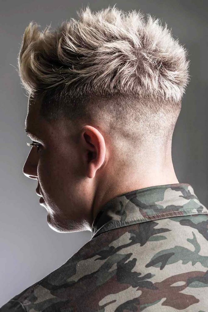 Blonde Messy Spikes #crewcut #crewcutmen