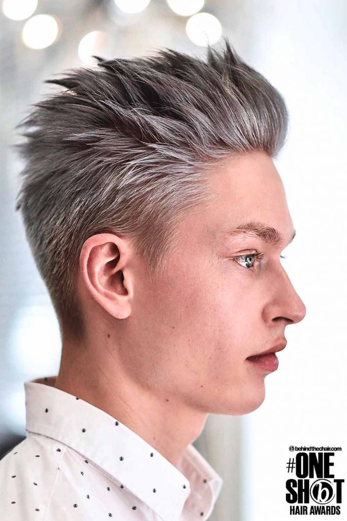Silver Crew Cut #crewcut #menscrewcut #crewcutformen