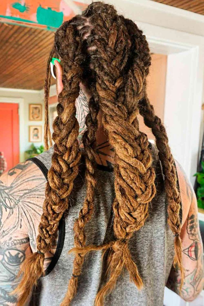 Braided Dreads #dreadlocks #dreadlocksmen #dreads #mensdreads #locks