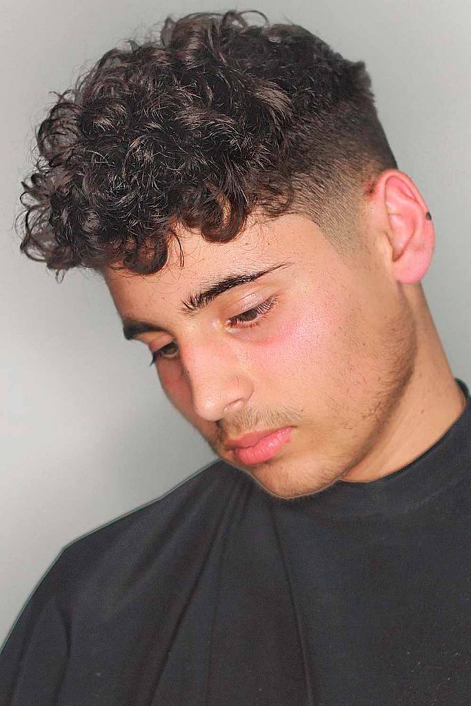 Curly Undercut Fade #fade #fadehaircut #mensfade