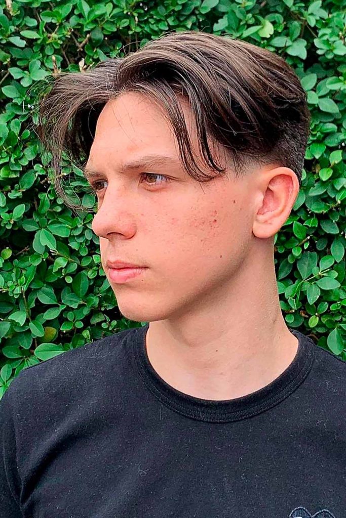 Middle Part Fade #fade #fadehaircut