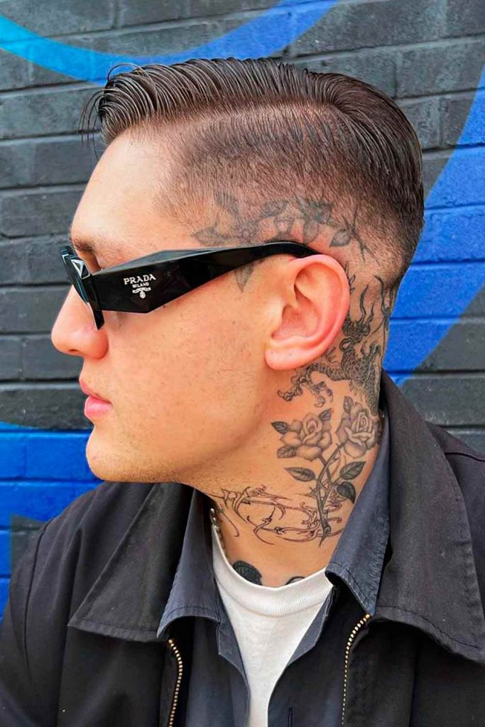 Side Part Fade #fade #fadehaircut #mensfade