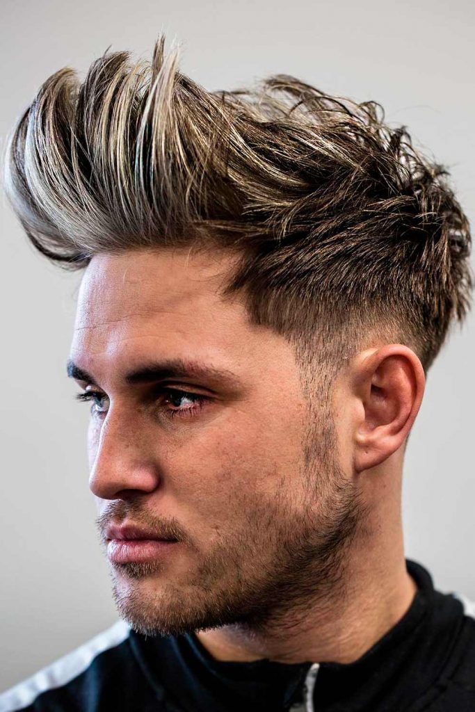 Longer Faux Hawk Brushed Up #fauxhawkhaircut #fauxhawk #fohawk