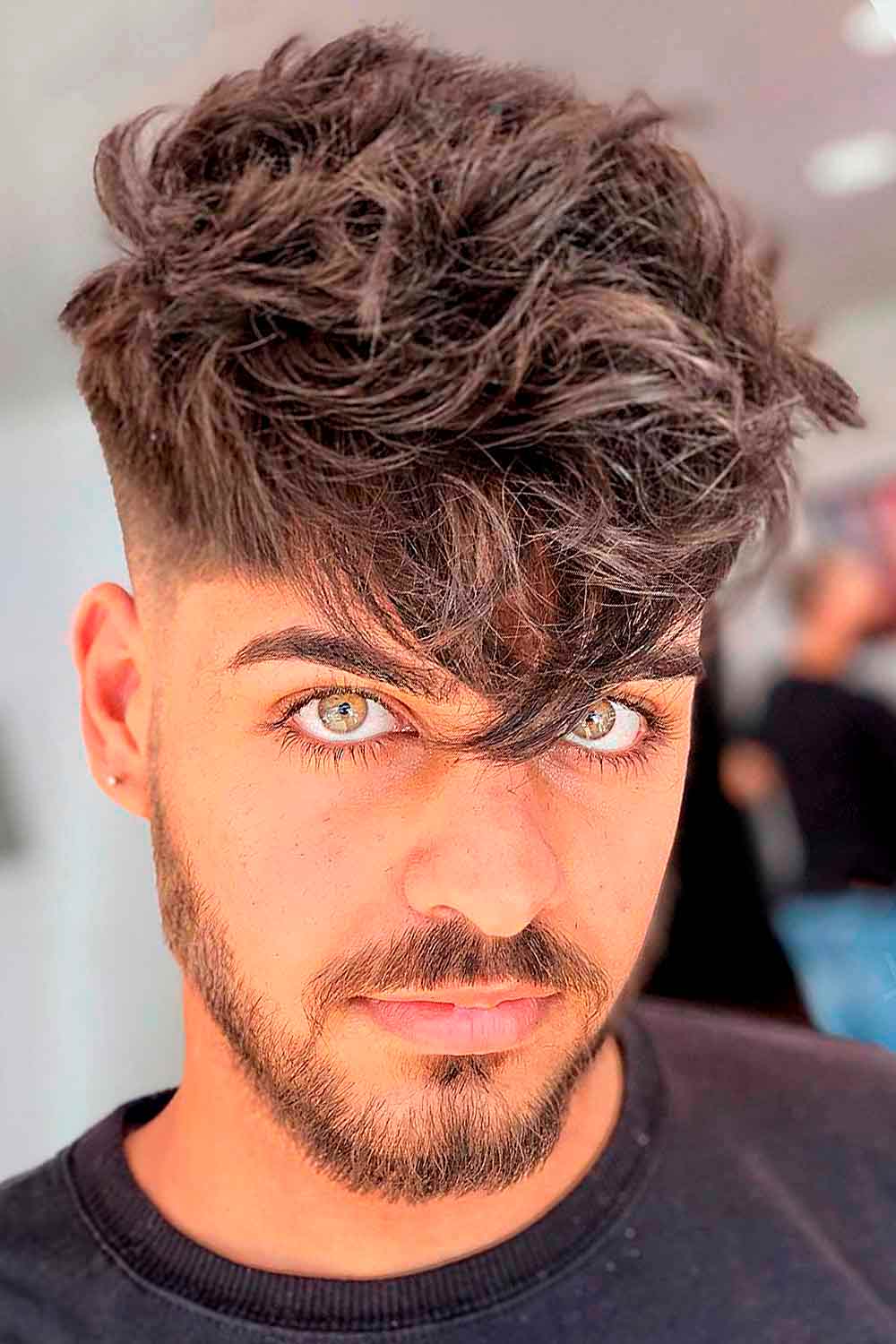 Haircuts For Fluffy Hair Men #hairtypes #hairtypesmen