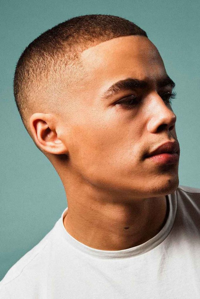 High Fade Buzz Cut #thickhairmen #haircutsformenwitjthickhair