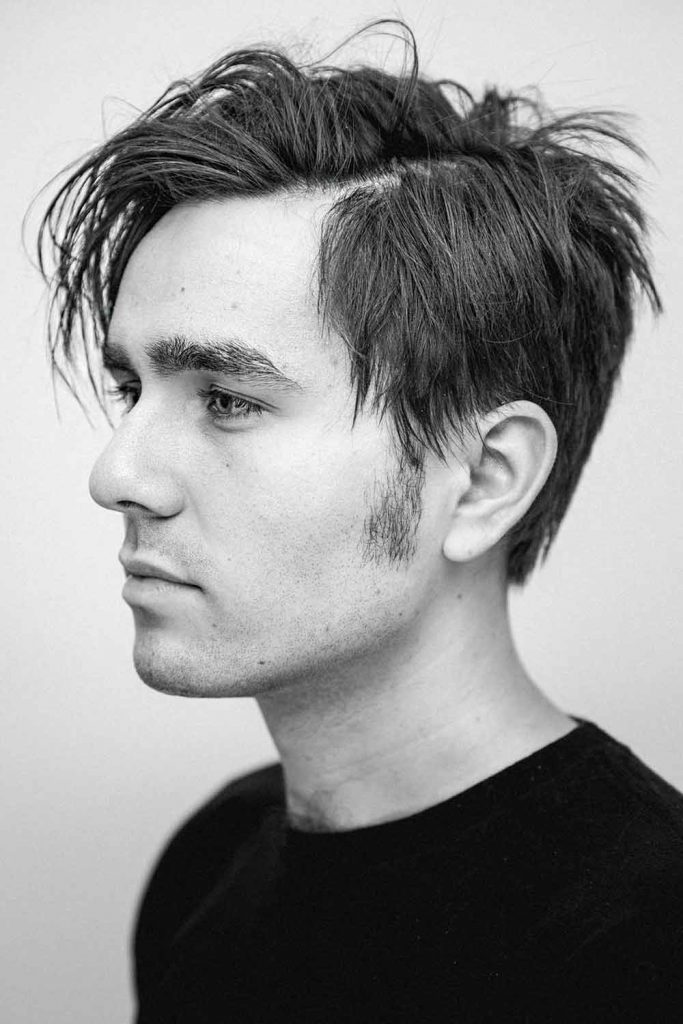 Medium Side Part #thickahirmen #haircutsformenwiththickhair #thickhairhaircuts