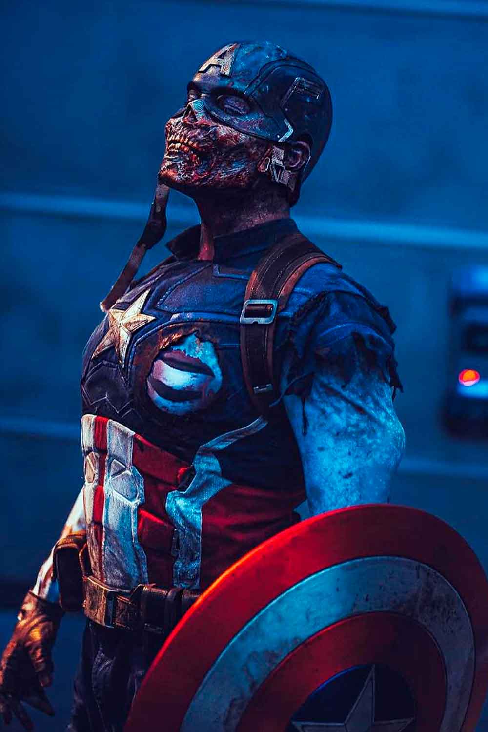 Captain America Zombie #menshalloweencostumes #haloweencostumeideasmen #halloweencostumes