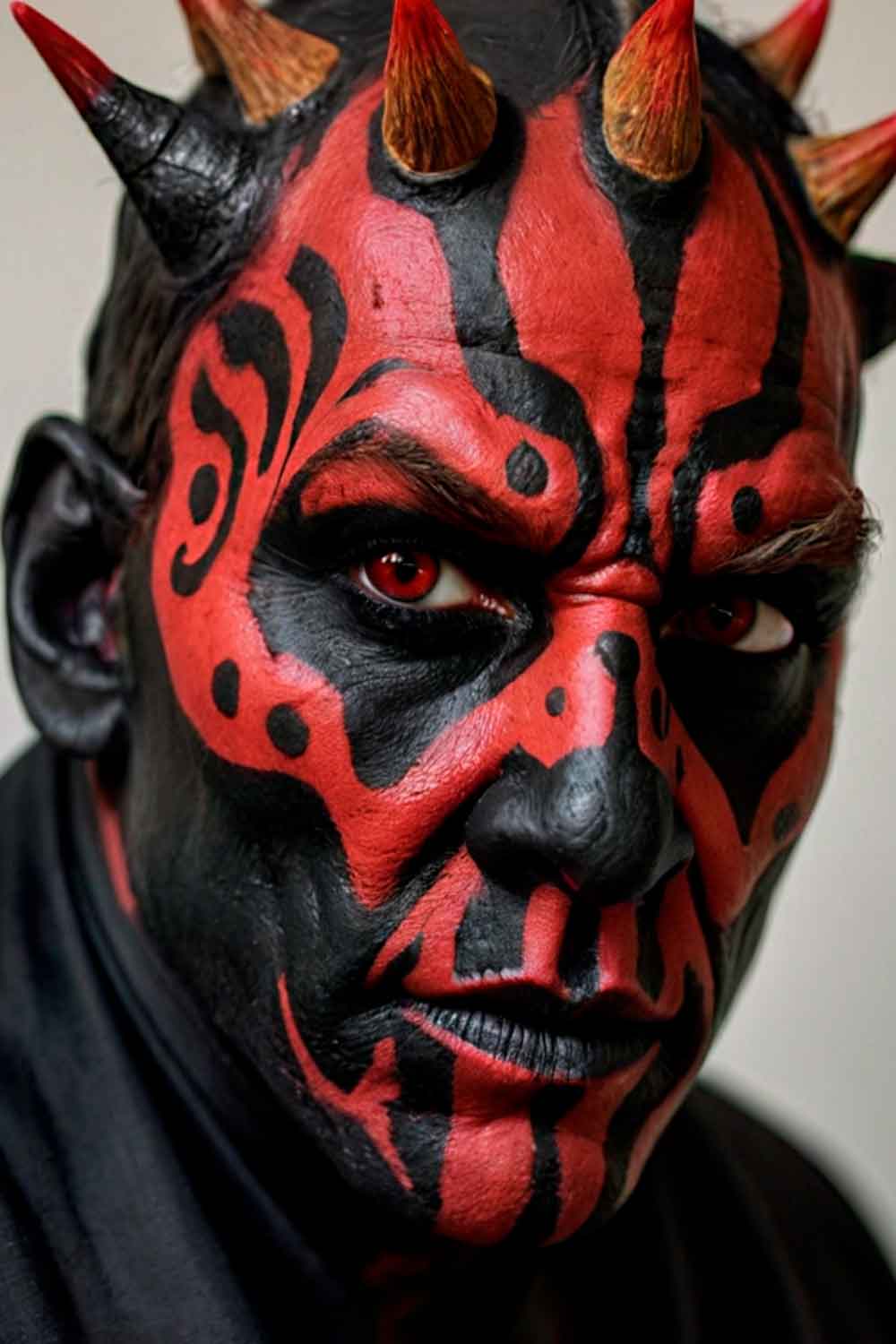 Darth Maul Star Wars #halloweenmakeup #halloweenmakeupmen #mensfacepain #menshalloweenmakeup