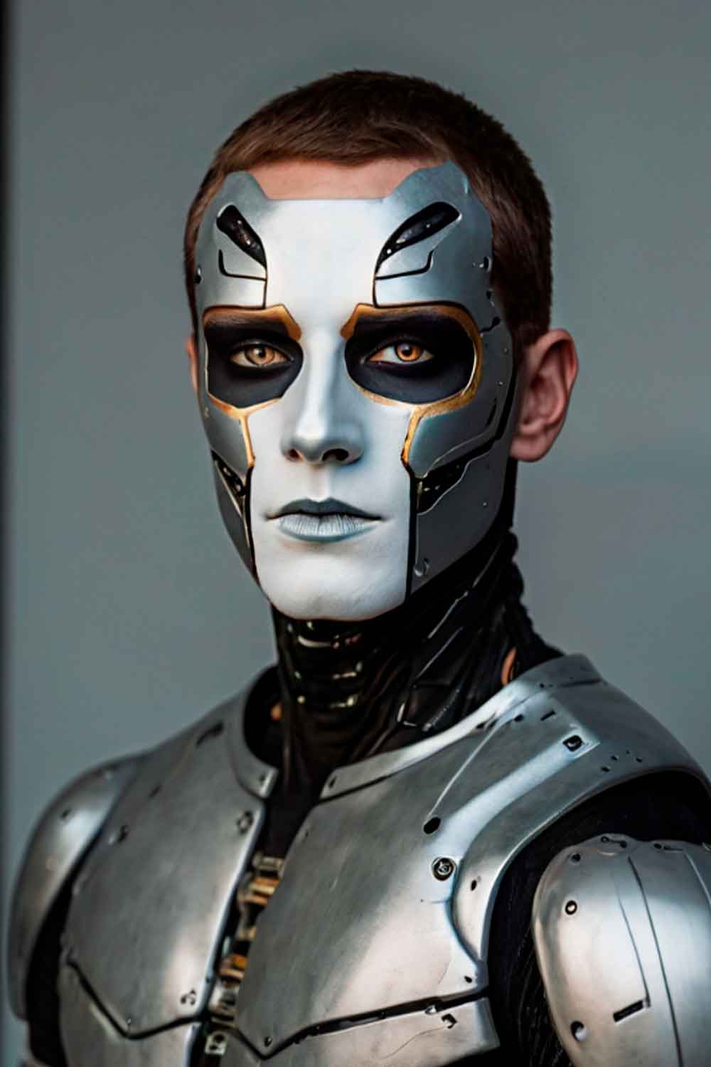 Robot #halloweenmakeup #halloweenmakeupmen #mensfacepain #menshalloweenmakeup