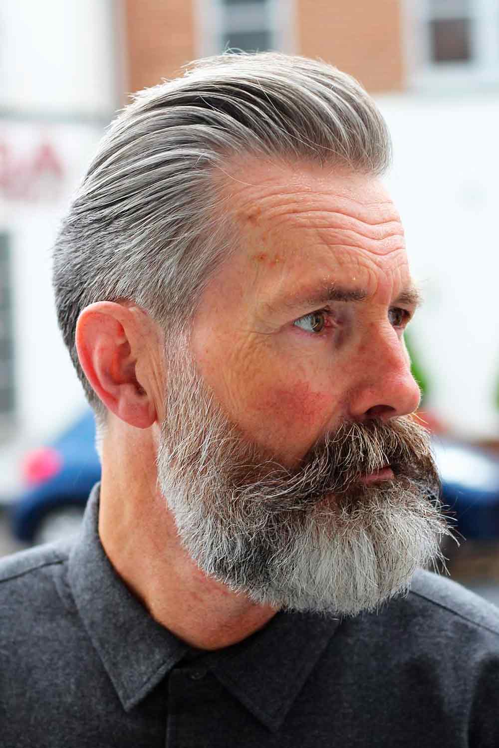 Grey Beard Men #beardstyles #mensbeards #beard