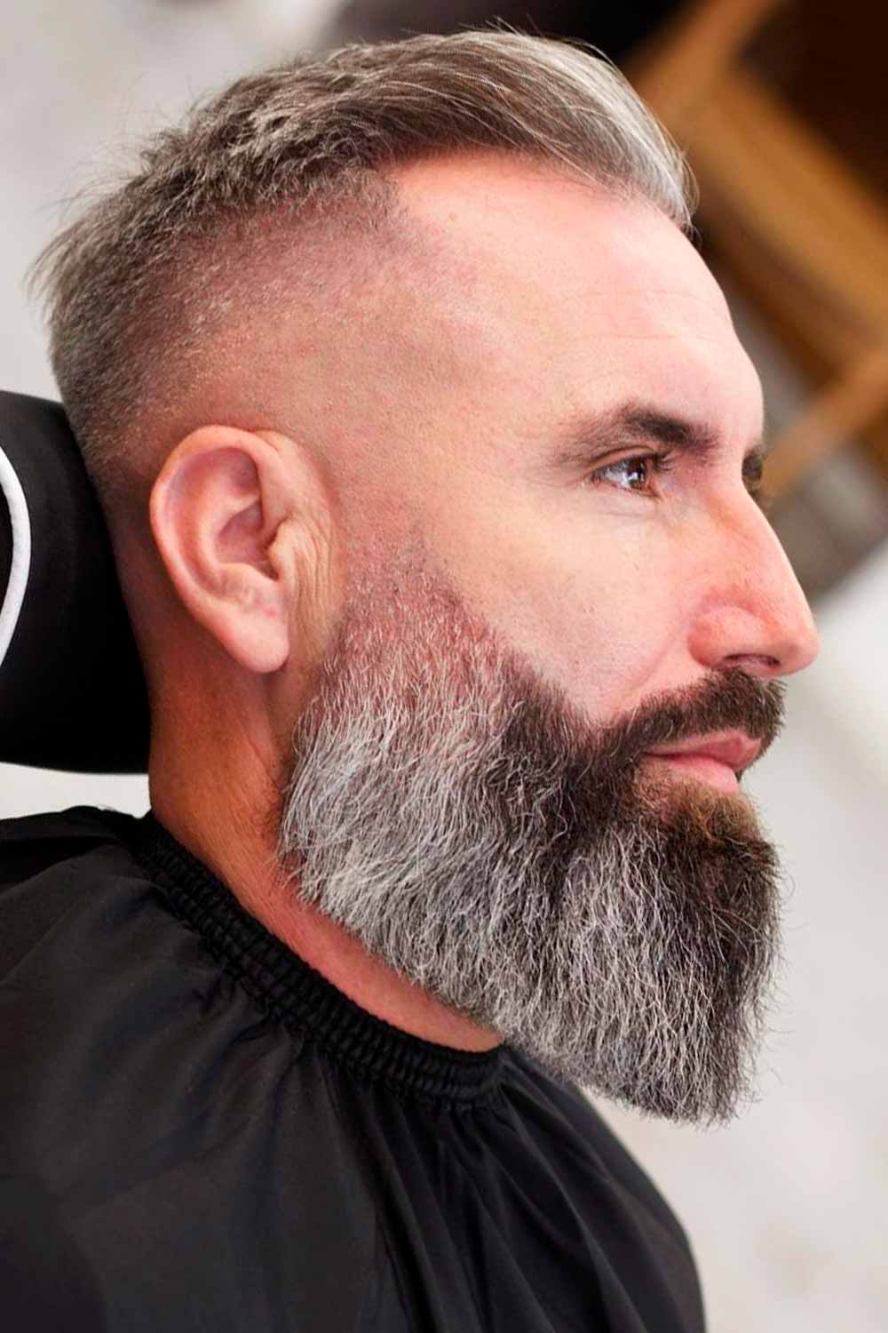 Grey Long Beard #beardstyles #mensbeards #beard