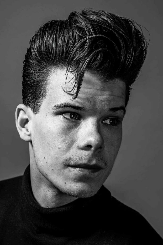 Retro Hair #slickback #slickbackhair #slickbackhairmen #slickedbackhairstyles