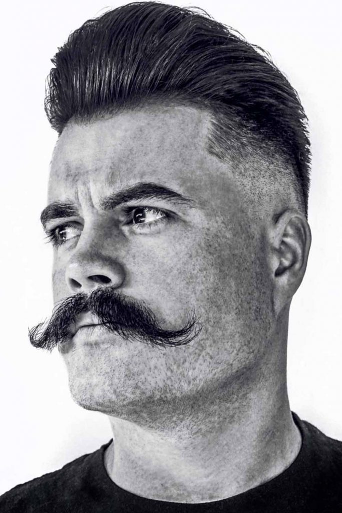 Pompadour Fade #slickback #slickbackhair #slickbackhairmen #slickedbackhairstyles