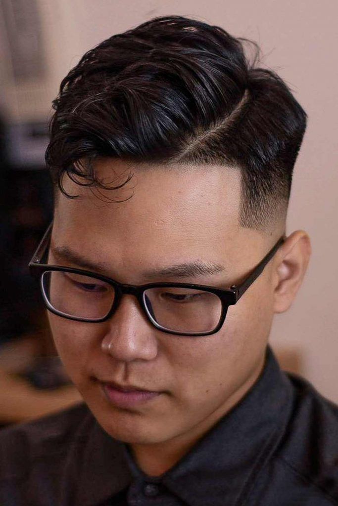 Side-Parted Hairstyle For Korean Men  Side-Parted Asian Hair #koreanhair #koreanhairmen #koreanmenhair