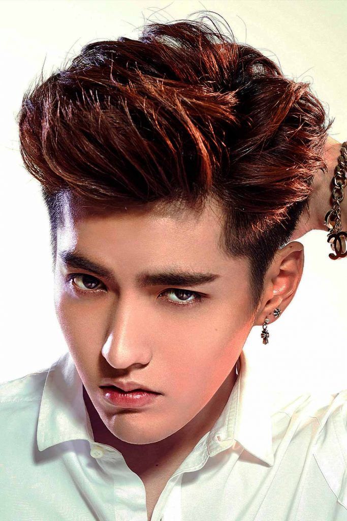 Quiffed Asian Hairstyle Quiffed Korean Hairstyle #koreanhaircut #koreanmenhaircut #koreanhairstyles #koreanhairmen